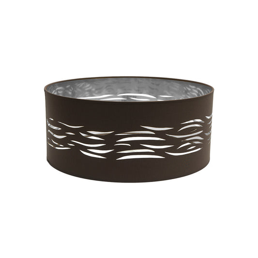 Pantalla Colgante Niebla Fabrilamp / Abrila Textil Marrón Plata 99.PA-157795079