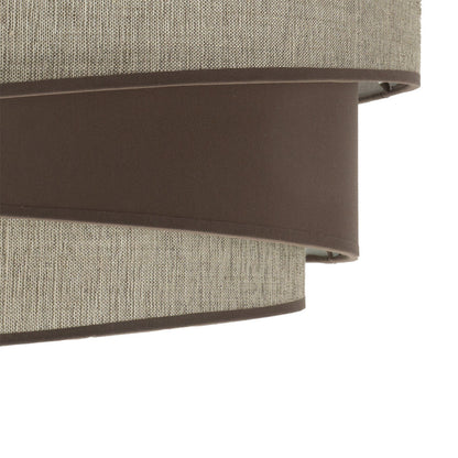 Pantalla Hara fabricada en Textil color Marrón