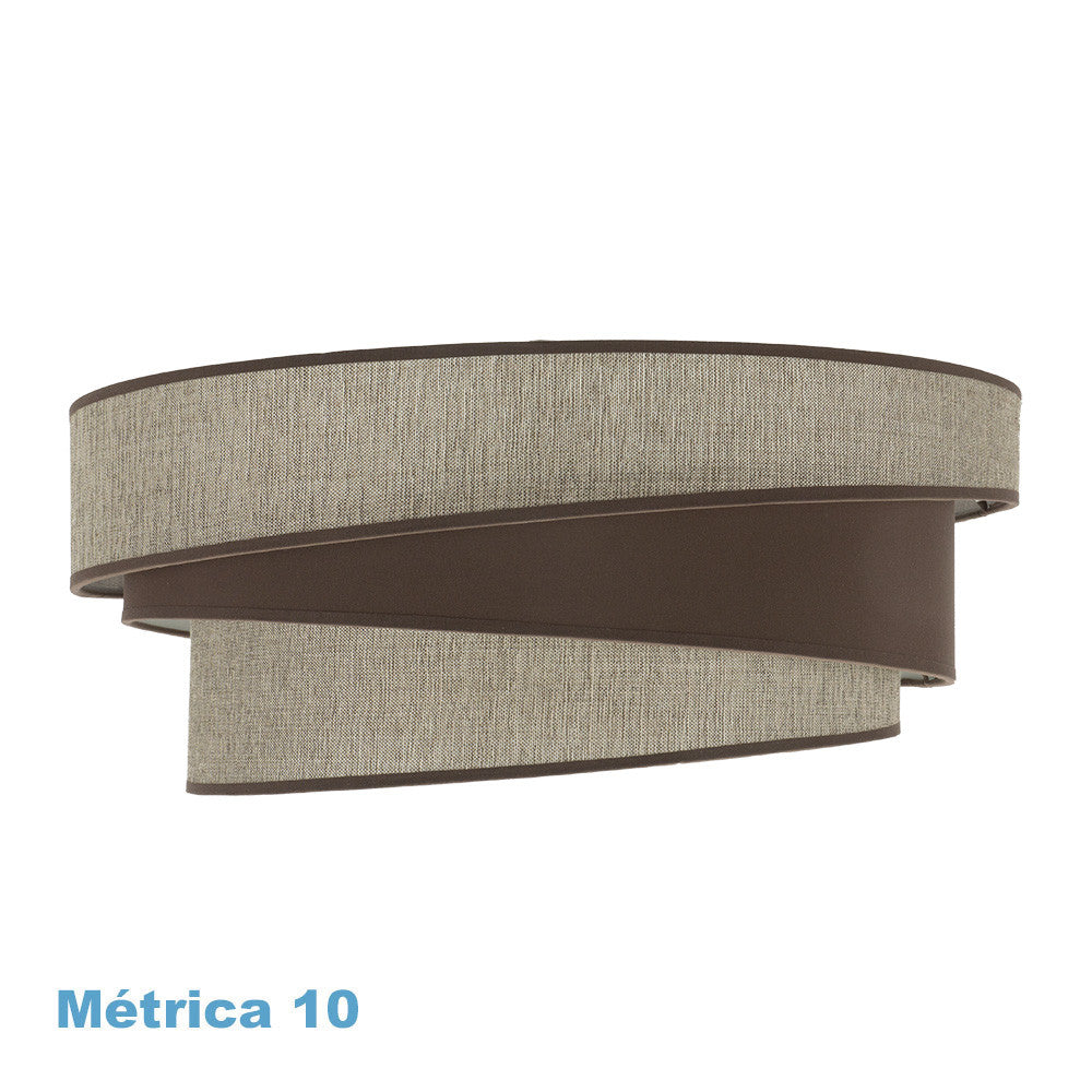 Pantalla colgante Hara textil marrón Fabrilamp / Abrila 99.PA-179895002