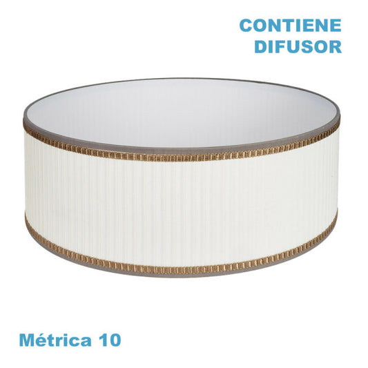 Pantalla Colgante Soprano 60 cm Plisada Beige Fabrilamp - vista principal | Fabrilamp / Abrila