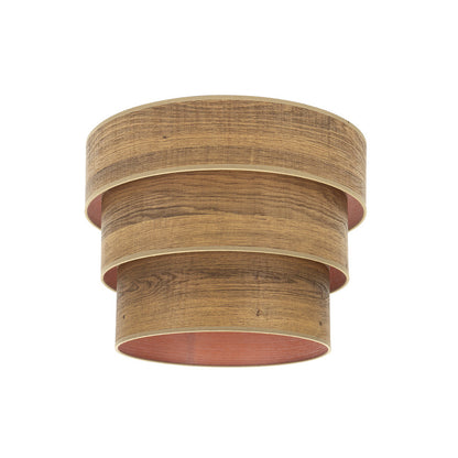 Pantalla Colgante Smile Triple Madera Oscura Fabrilamp / Abrila 99.PA-175394084
