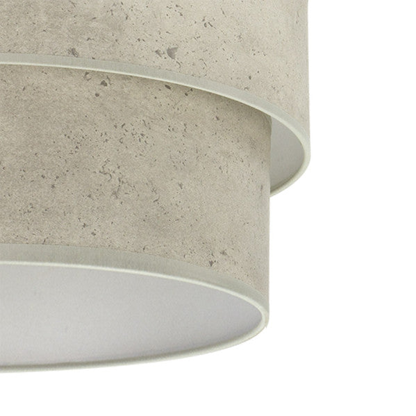 Pantalla colgante triple Smile M10 cemento gris, detalle del tejido