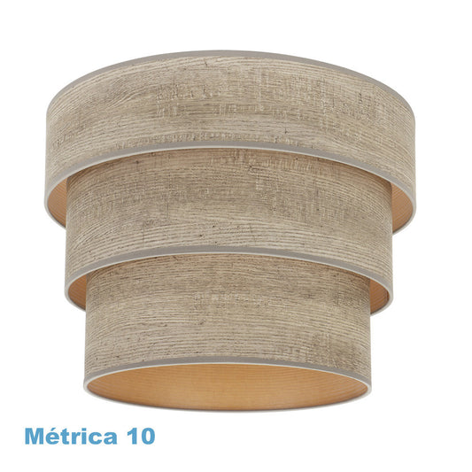 Pantalla Colgante Smile Madera Gris Fabrilamp / Abrila 99.PA-175395083