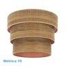 Smile Pantalla Colgante Triple Madera Oscura Fabrilamp / Abrila 99.PA-175395084