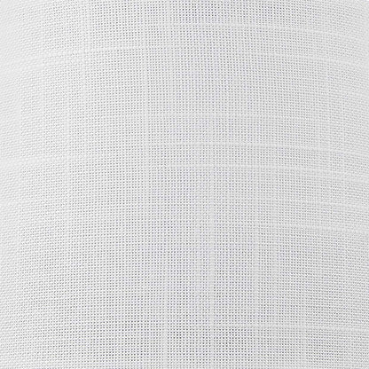 Pantalla cónica de lino blanco AJP, detalle de la textura del tejido