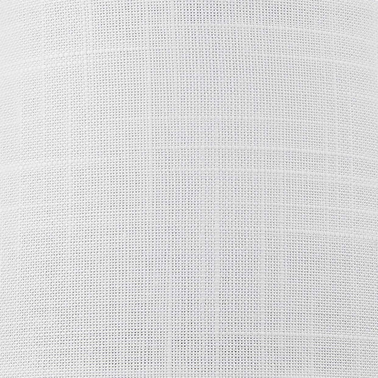Pantalla cónica de lino blanco AJP, detalle de la textura del tejido
