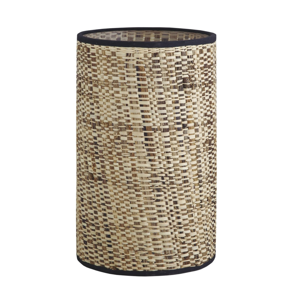 Pantalla Dafne Rafia Natural XP070-15 AJP/Alemar - Medidas. Pantallas de luzguru.com
