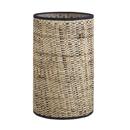 Pantalla Dafne Rafia Natural XP070-15 AJP/Alemar - Medidas. Pantallas de luzguru.com

