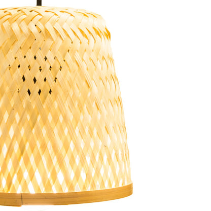 Lámpara colgante de bambú ideal para salón
