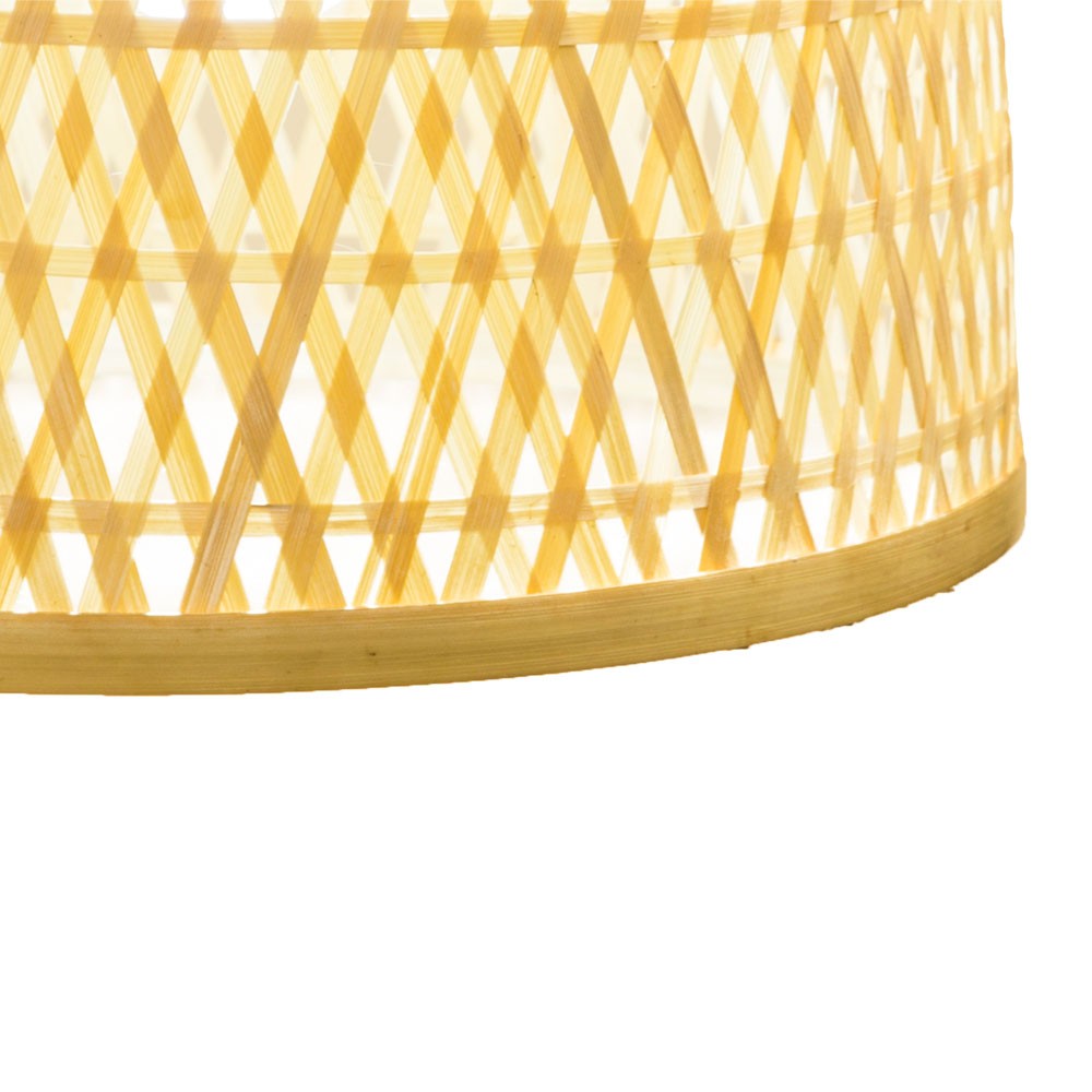 Pantalla para lámpara con diseño trenzado para luz acogedora