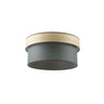 Pantalla Colgante Doble Natural y Verde Fabrilamp / Abrila 99.PA-173094006