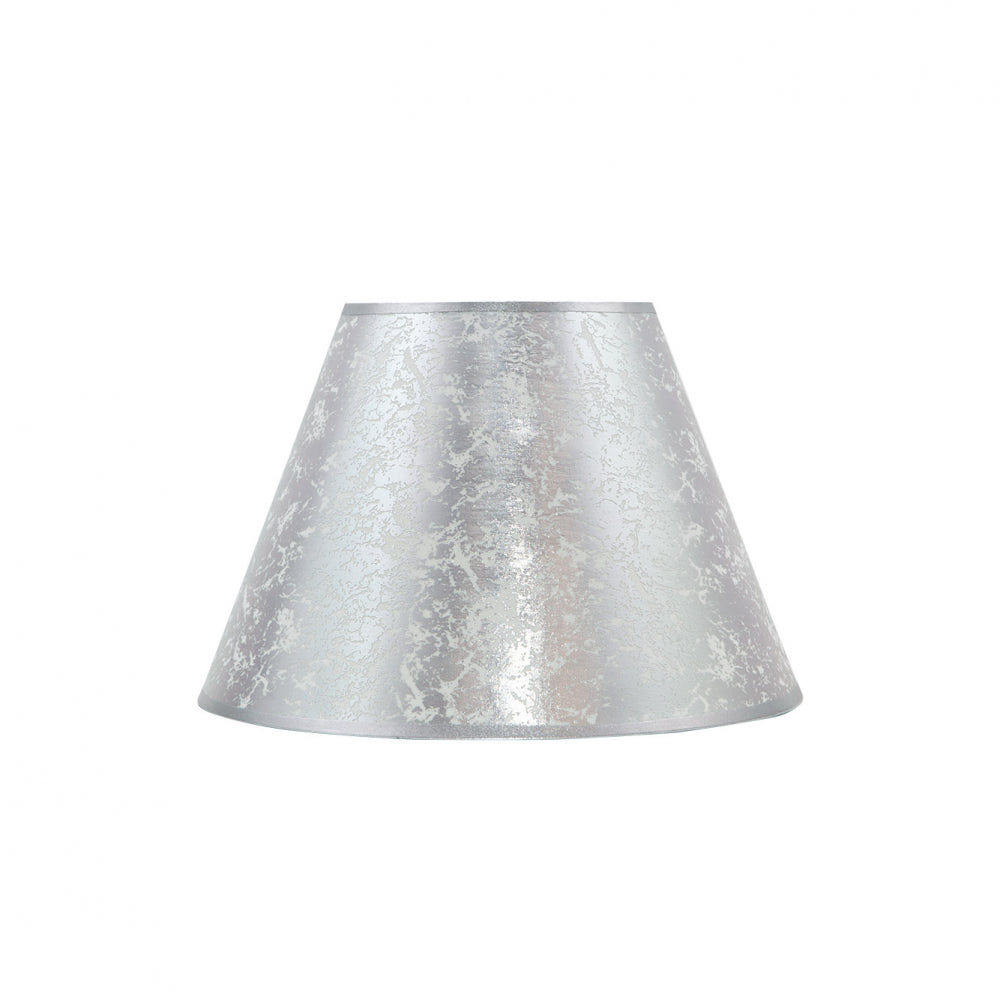 Pantalla Cónica Plata Lourdes Fabrilamp / Abrila 100711510 para lámpara de mesa