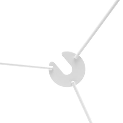 Pantalla colgante Karla M10 blanca/beis 60cm, detalle del difusor. Fabrilamp en luzguru.com