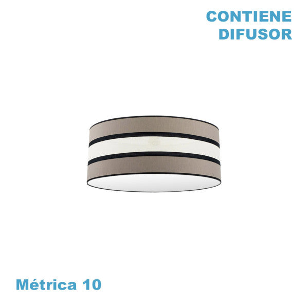 Pantalla Colgante Karla 50 cm Topo Beis con Difusor Fabrilamp - vista principal | Fabrilamp / Abrila