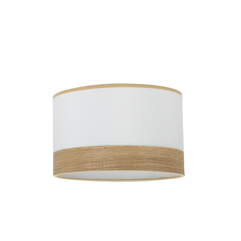 Pantalla Cilíndrica Cloe Blanca Fabrilamp / Abrila 99.PA-175441085 para lámpara de pie
