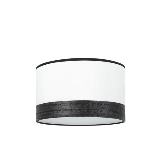 Pantalla Cloe Blanca y Madera Negra Fabrilamp / Abrila 99.PA-175441009