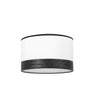 Pantalla Cloe Blanca y Madera Negra Fabrilamp / Abrila 99.PA-175441009