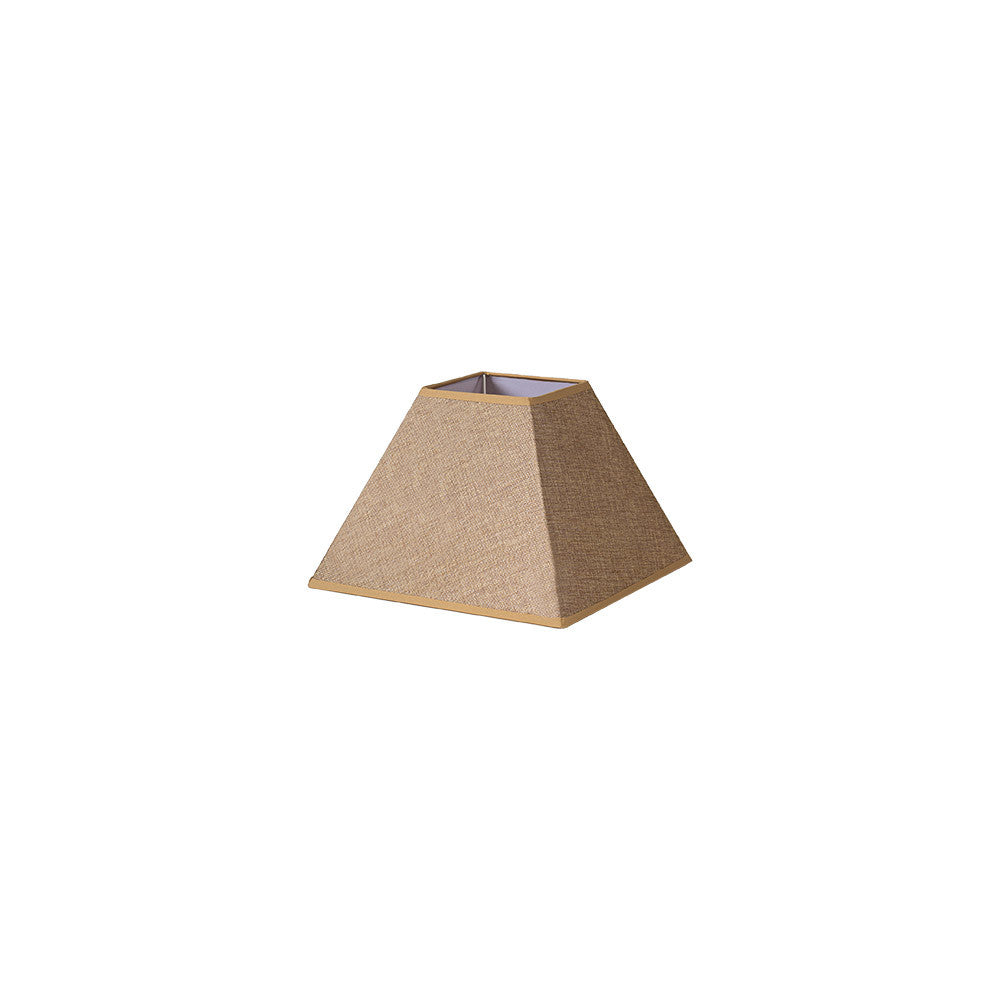 Pantalla Piramidal DIVOS Marrón Saco-yute Fabrilamp / Abrila 176542002