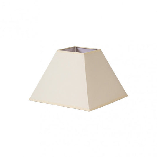 Pantalla Piramidal Mezzo E27 Beige 35x15x25h de Fabrilamp, vista frontal.