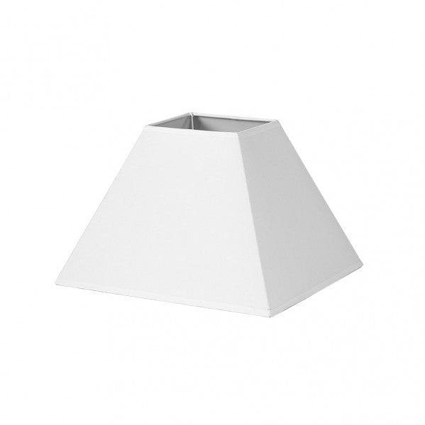 Pantalla Piramidal Mezzo 40 cm Blanco Tejido Popelín E27 Fabrilamp