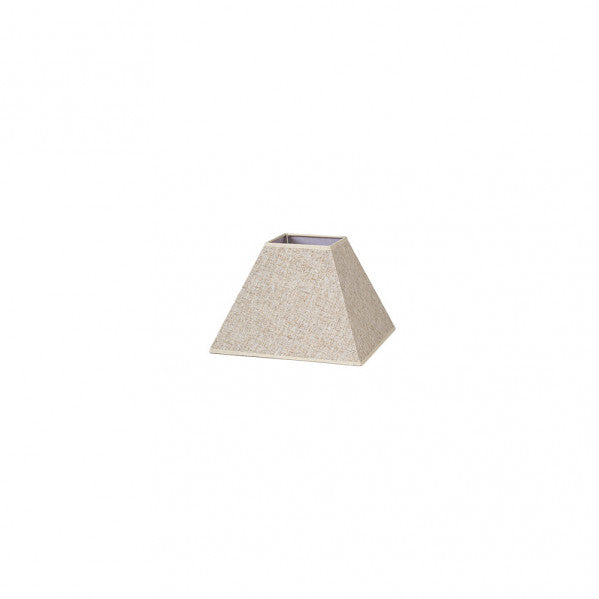 Pantalla Piramide Tenorio E27 Lino Beige 17dx8dx13h de Fabrilamp/Abrila - luzguru.com