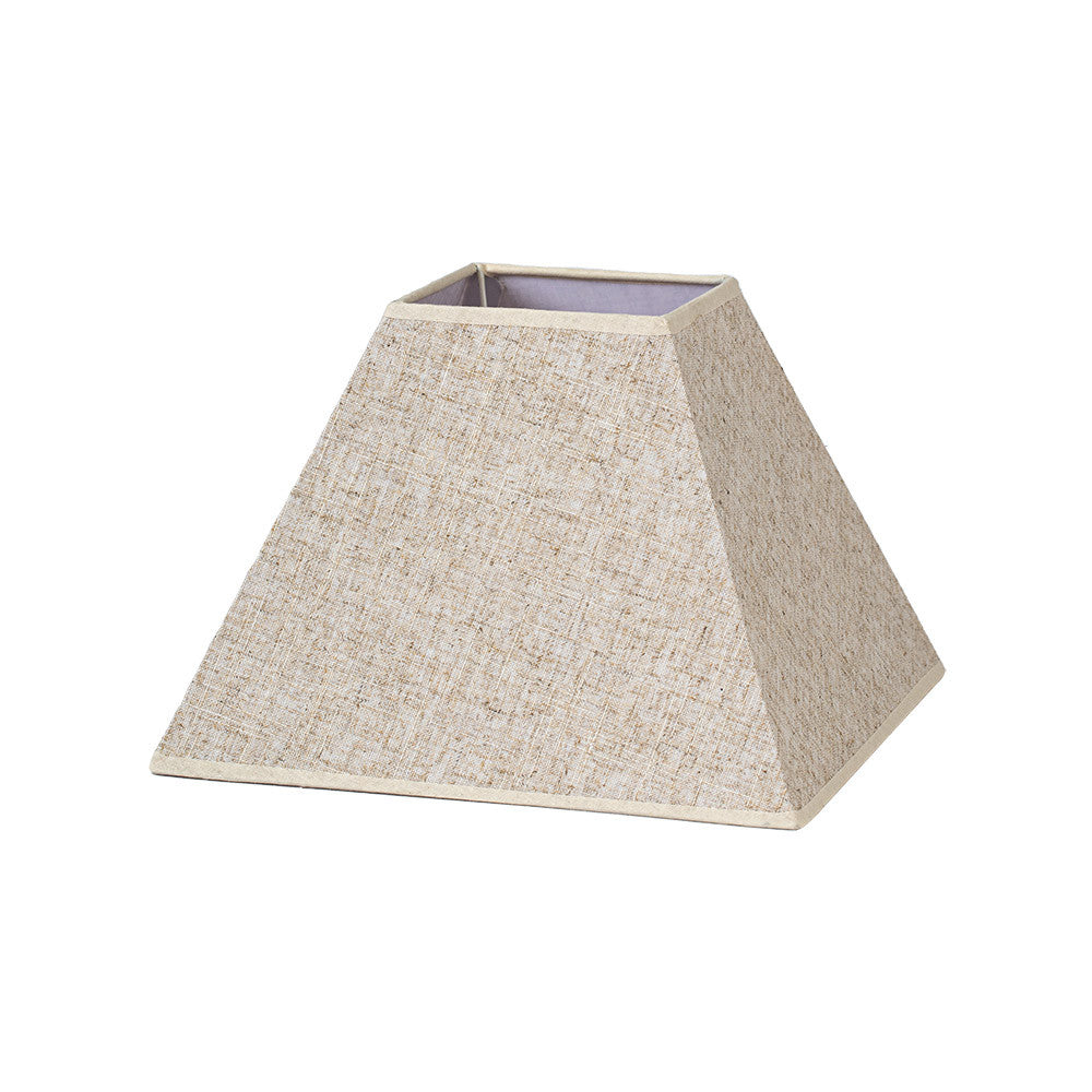 Pantalla Piramidal TENORIO Fabrilamp / Abrila E27 lino beige, Ref. 176644015