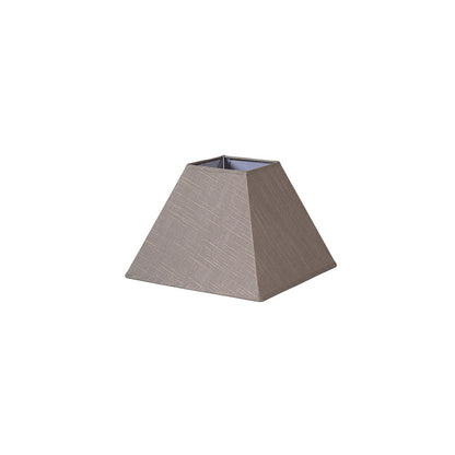 Pantalla Piramidal Tenorio E27 Lino Gris Fabrilamp / Abrila ref. 176642528