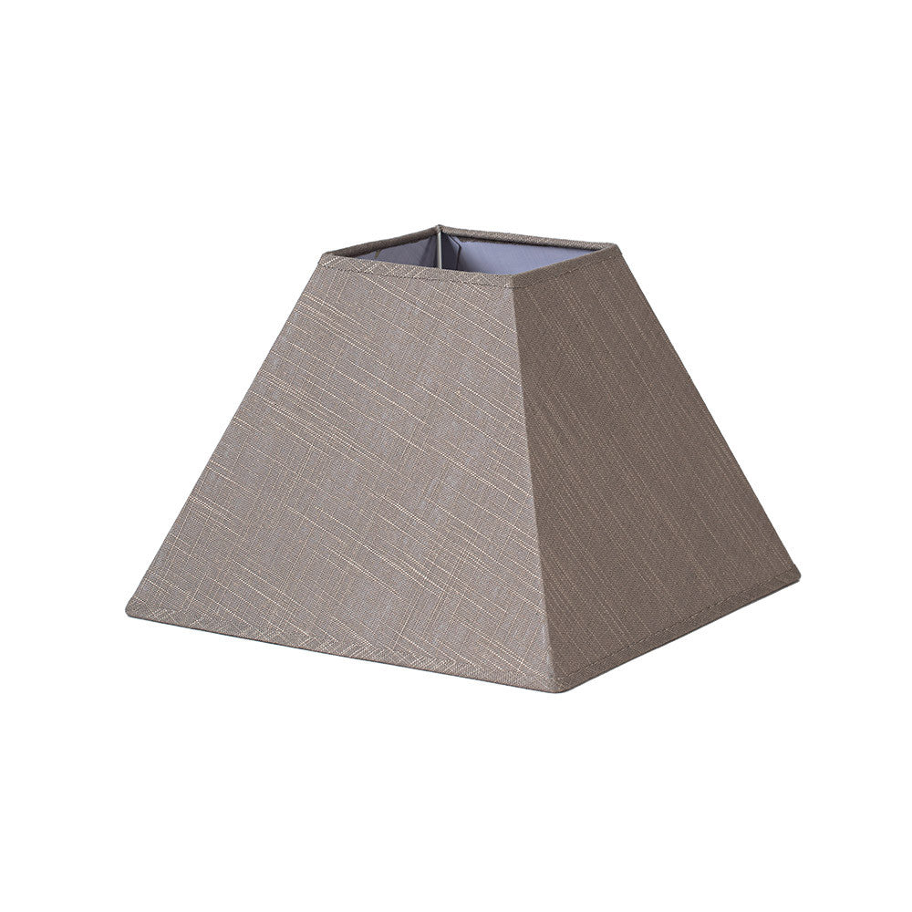 Pantalla piramidal Tenorio Fabrilamp / Abrila lino gris E27, referencia 176644028
