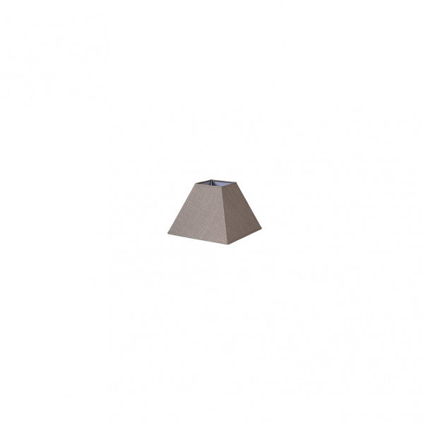 Pantalla Piramide Tenorio Pinza Lino Gris 12x7x10h - Vista frontal