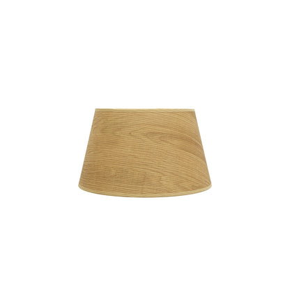 Pantalla Salma E27 Fabrilamp / Abrila conica textil madera clara, referencia 178312585