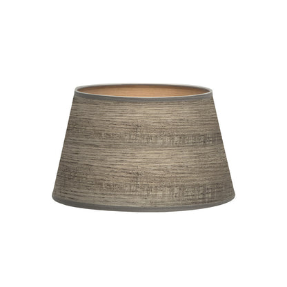 Pantalla Salma Cónica Abierta Madera Gris E27 Fabrilamp / Abrila 178313583