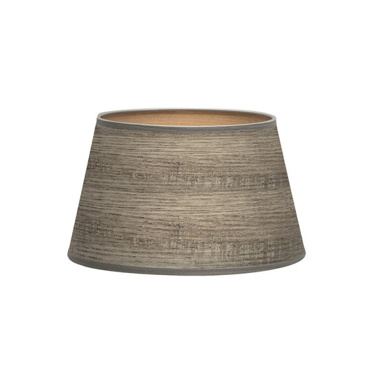 Pantalla Salma Cónica Abierta Madera Gris E27 Fabrilamp / Abrila 178313583
