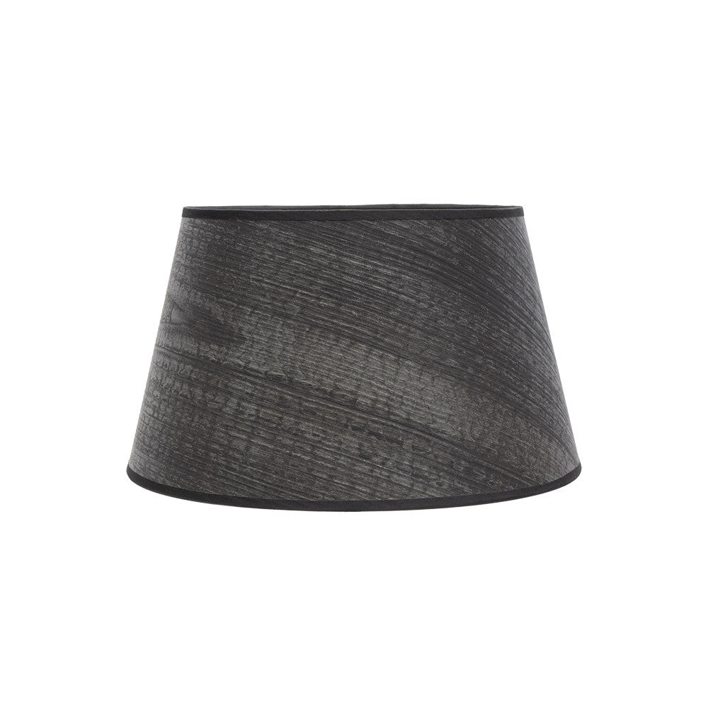 Pantalla Salma Cónica Madera Negra E27 Fabrilamp / Abrila ref. 178313509