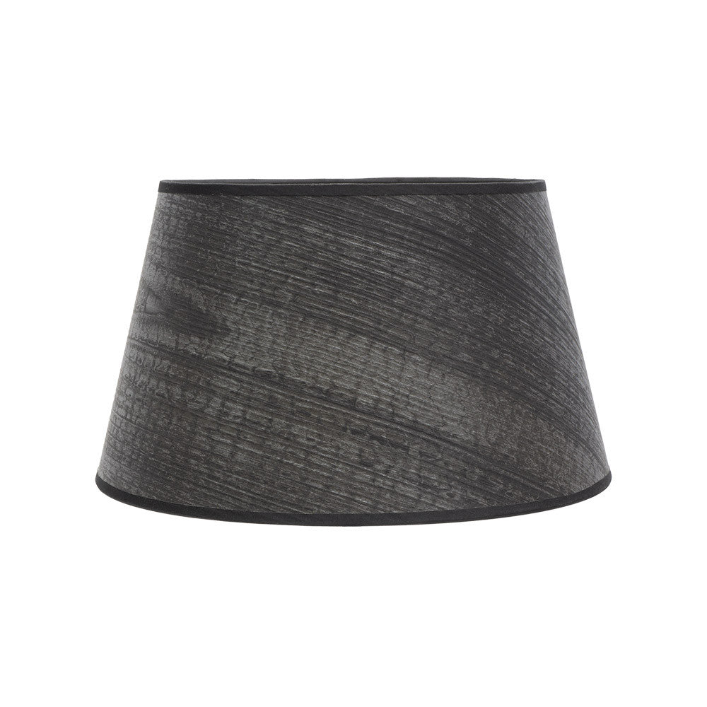 Salma Pantalla Cónica Madera Negra E27 Fabrilamp / Abrila 178314009