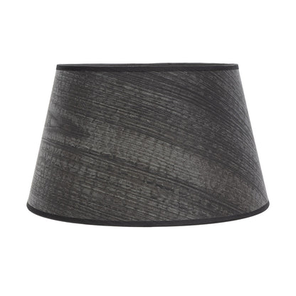 Pantalla Salma E27 cónica Fabrilamp / Abrila madera negra ref. 178314509