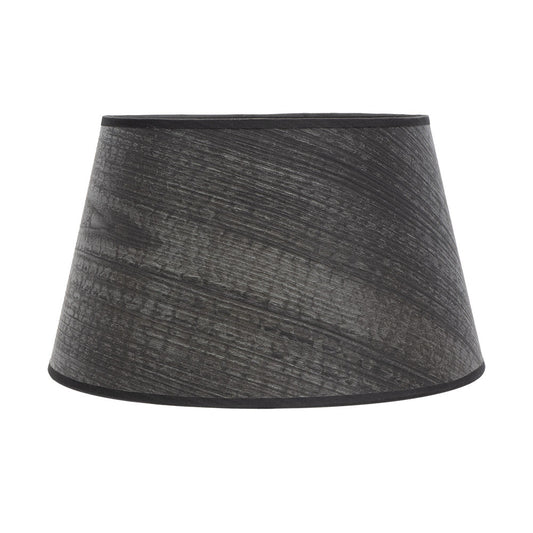 Pantalla Salma E27 cónica Fabrilamp / Abrila madera negra ref. 178314509