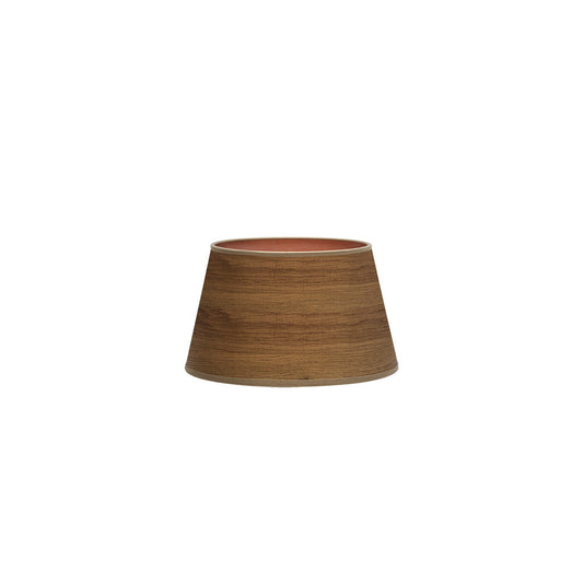 Pantalla Salma Cónica Textil Madera Oscura Fabrilamp / Abrila 178312084