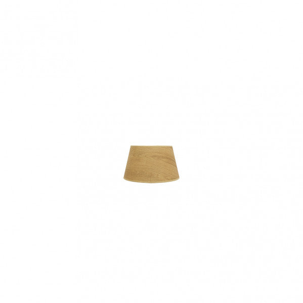 Pantalla Salma Pinza Madera Clara 10x8x8 cm Conica Abierta - Fabrilamp