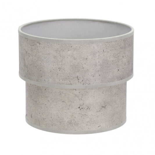 Pantalla de Sobremesa Smile Doble E14 Cemento Gris 18 cm Fabrilamp - vista principal | Fabrilamp / Abrila