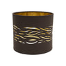 Pantalla Niebla Fabrilamp / Abrila textil marrón y oro, Ref. 99.PA-157771077