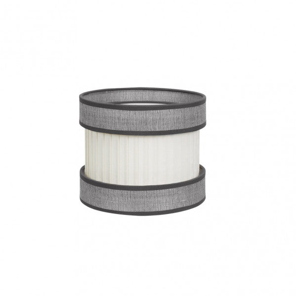 Pantalla de Sobremesa Home Triple Gris-Beis 18 cm Fabrilamp - vista principal | Fabrilamp / Abrila