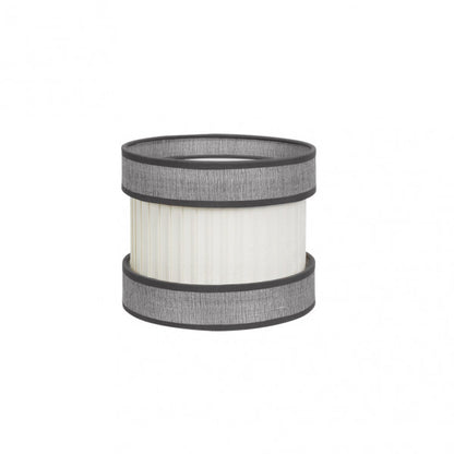 Pantalla de Sobremesa Home Triple Gris-Beis 18 cm Fabrilamp - vista principal | Fabrilamp / Abrila