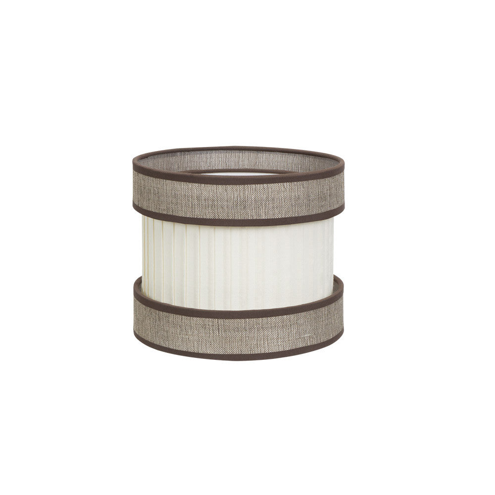 Pantalla Sobremesa Textil Marrón Beis Home Fabrilamp / Abrila 99.PA-175571002