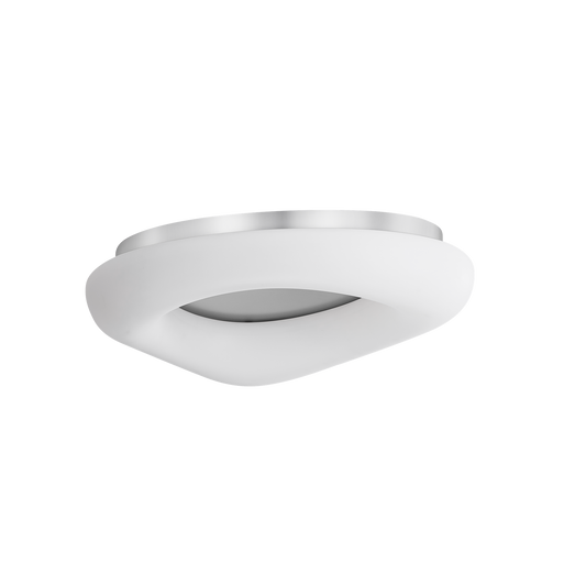Plafón Moderno LED Paris Blanco / Plata – vista principal · Ref. 154785001