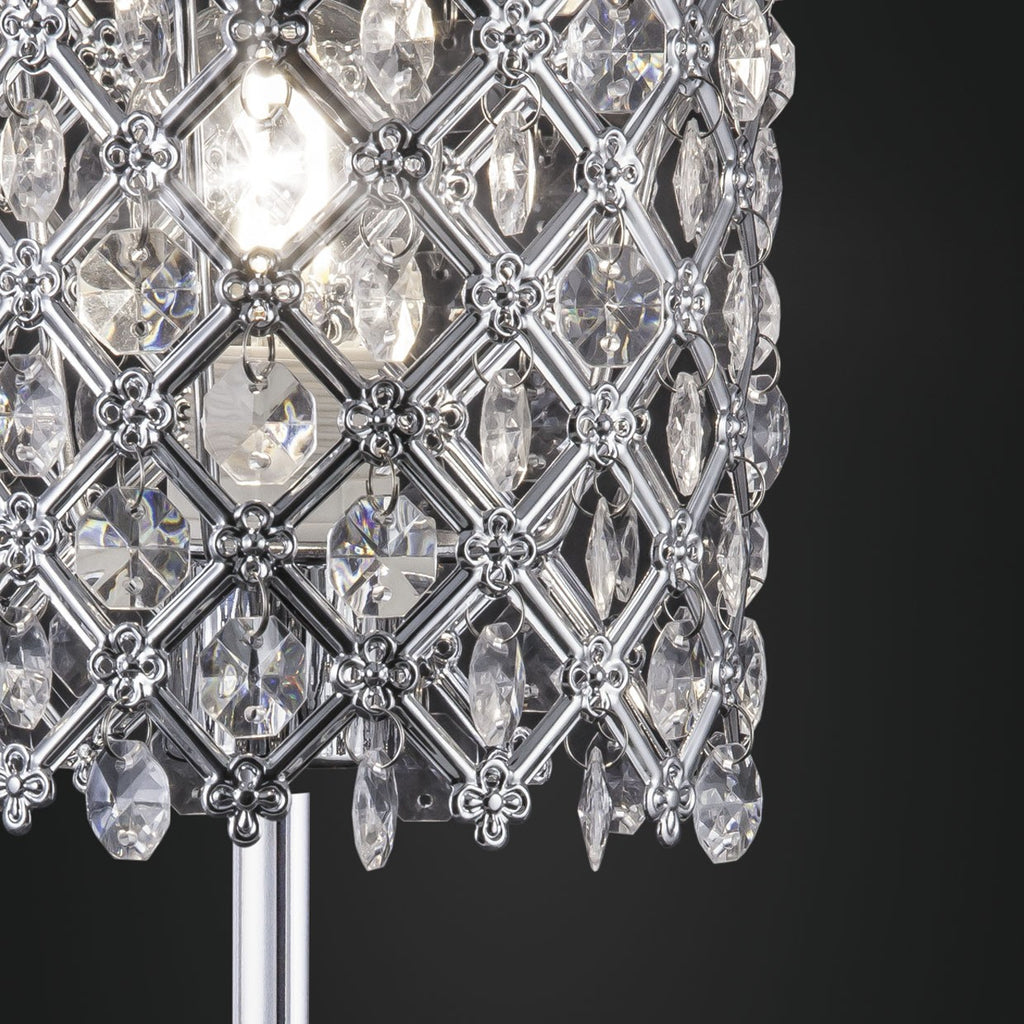 Pendel Elkan Cromo AJP/Alemar (Ref. 10742): Dimensiones detalladas.  Elegante diseño industrial para fácil instalación.  Compra ya en LuzGuru.
