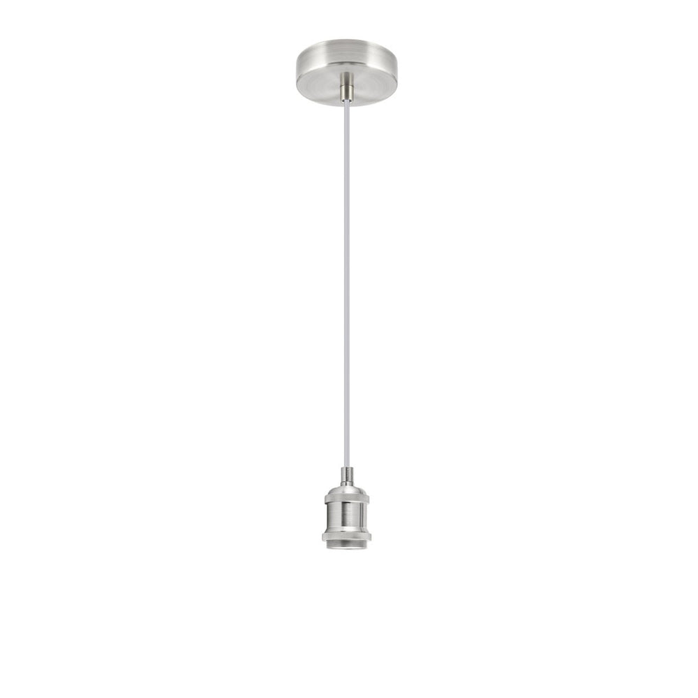 PENDEL ELKAN Niquel Satinado 1x60W E-27 | AJP/Alemar | 10744