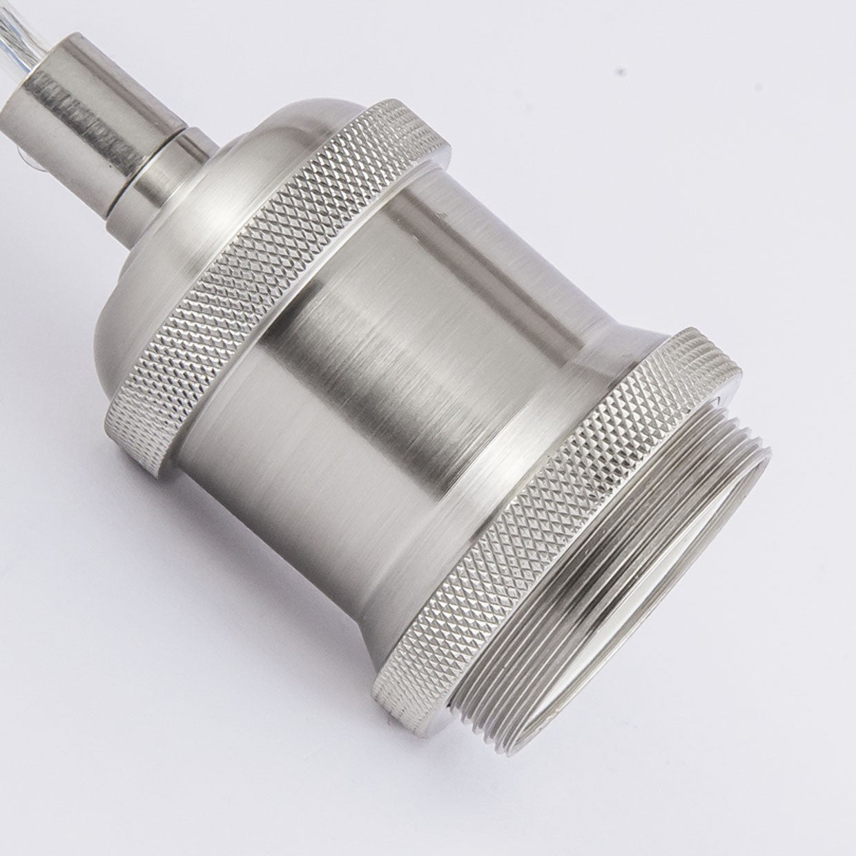 Colgante Elkan AJP/Alemar (Ref. 10744): Medidas detalladas.  Diseño industrial en níquel satinado. Envío rápido y garantía. LuzGuru.com
