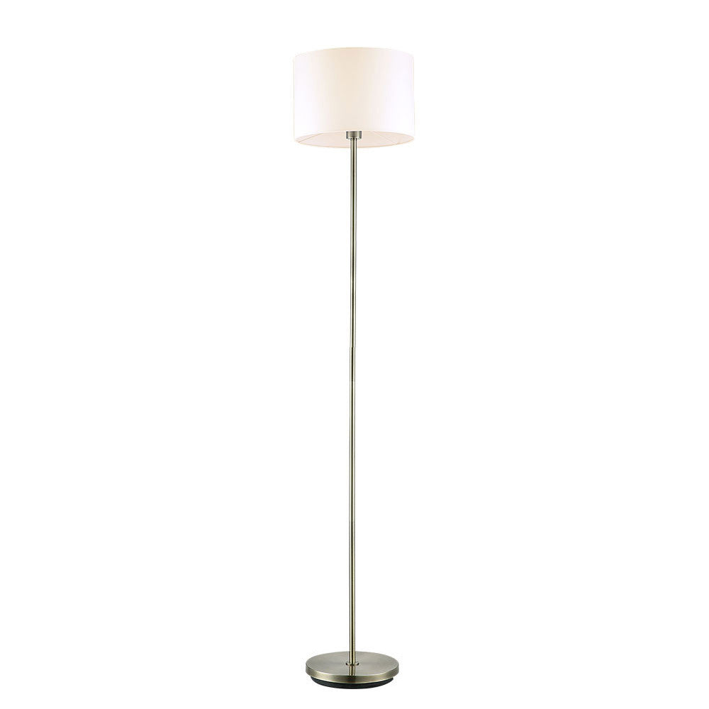 Lámpara de pie Aldebaran Fabrilamp / Abrila clásica cuero beige, referencia 135441014