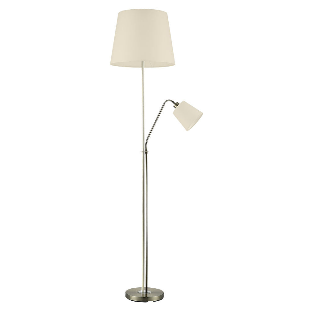 Lámpara de pie Arturo con lector Fabrilamp / Abrila, diseño clásico y funcional. Ref: 135342014