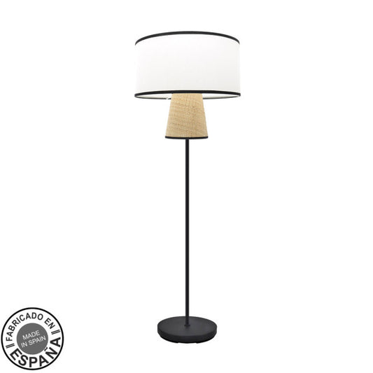 Lámpara de Pie Camboya 189 cm Pantalla Cañizo y Lino Fabrilamp - vista principal | Fabrilamp / Abrila